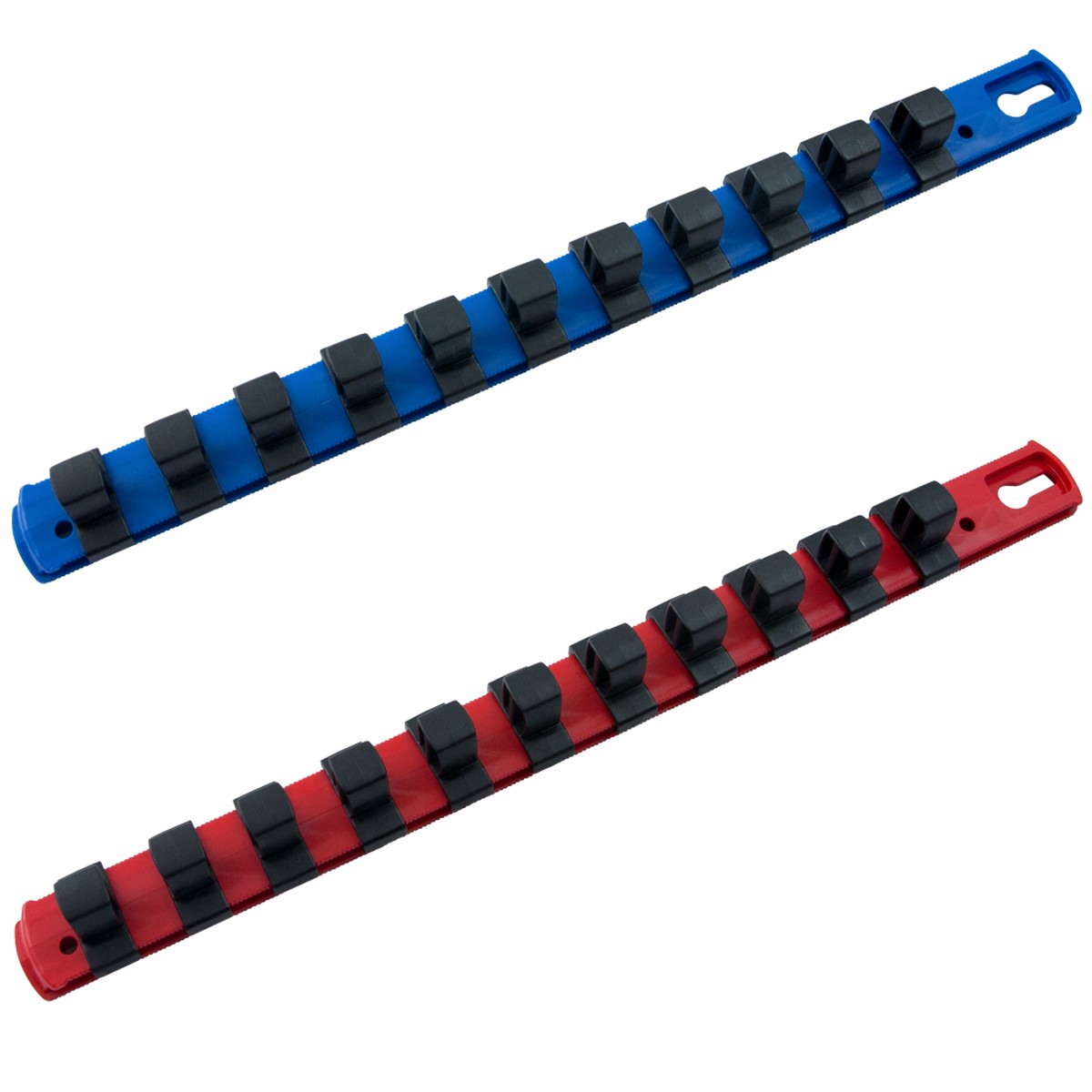 38 Dr and 12 Dr Socket Organizers With Rails for Metric SAE Sockets