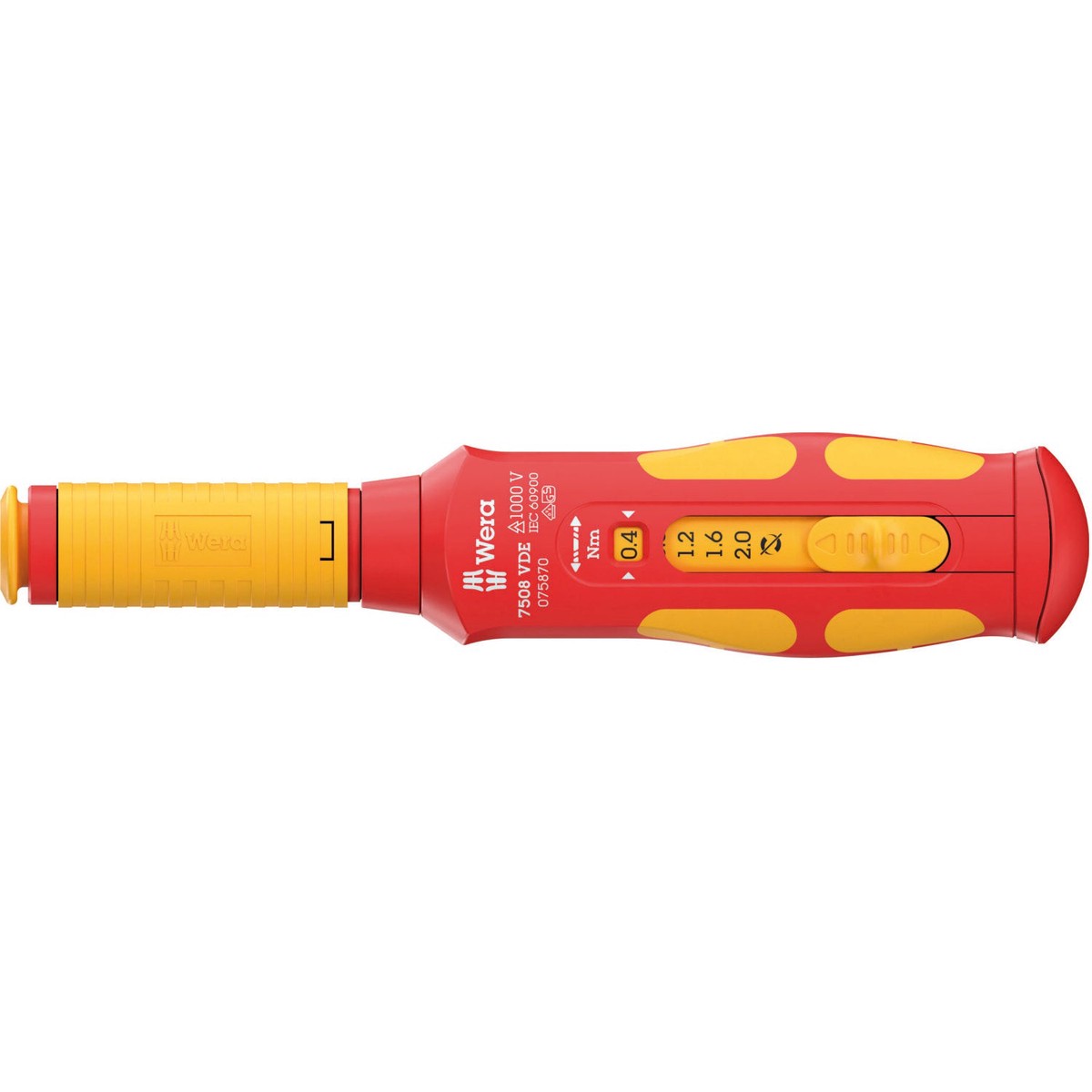 Wera 7508 VDE Kraftform Safe-Torque Speed Torque screwdriver 04-20 Nm