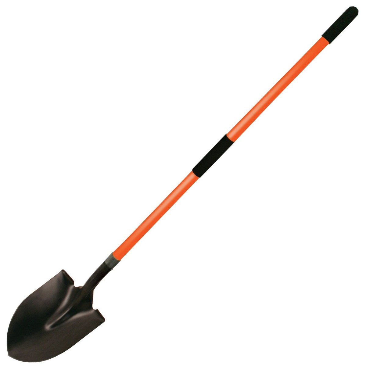 Kraft Tool GG864F Round Point Shovel with 48 Long Fiberglass Handle
