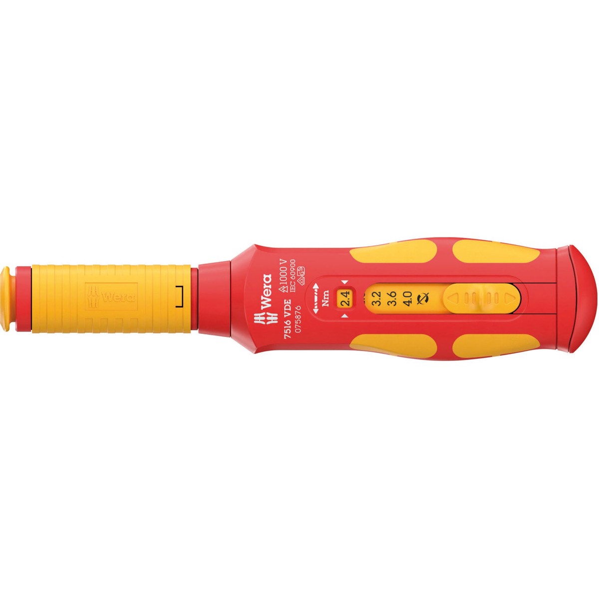 Wera 7516 VDE Kraftform Safe-Torque Speed Torque screwdriver 24-40 Nm 9 x 24 Nm x 28 Nm x 32 Nm x 36 Nm x 40 Nm x 192 mm