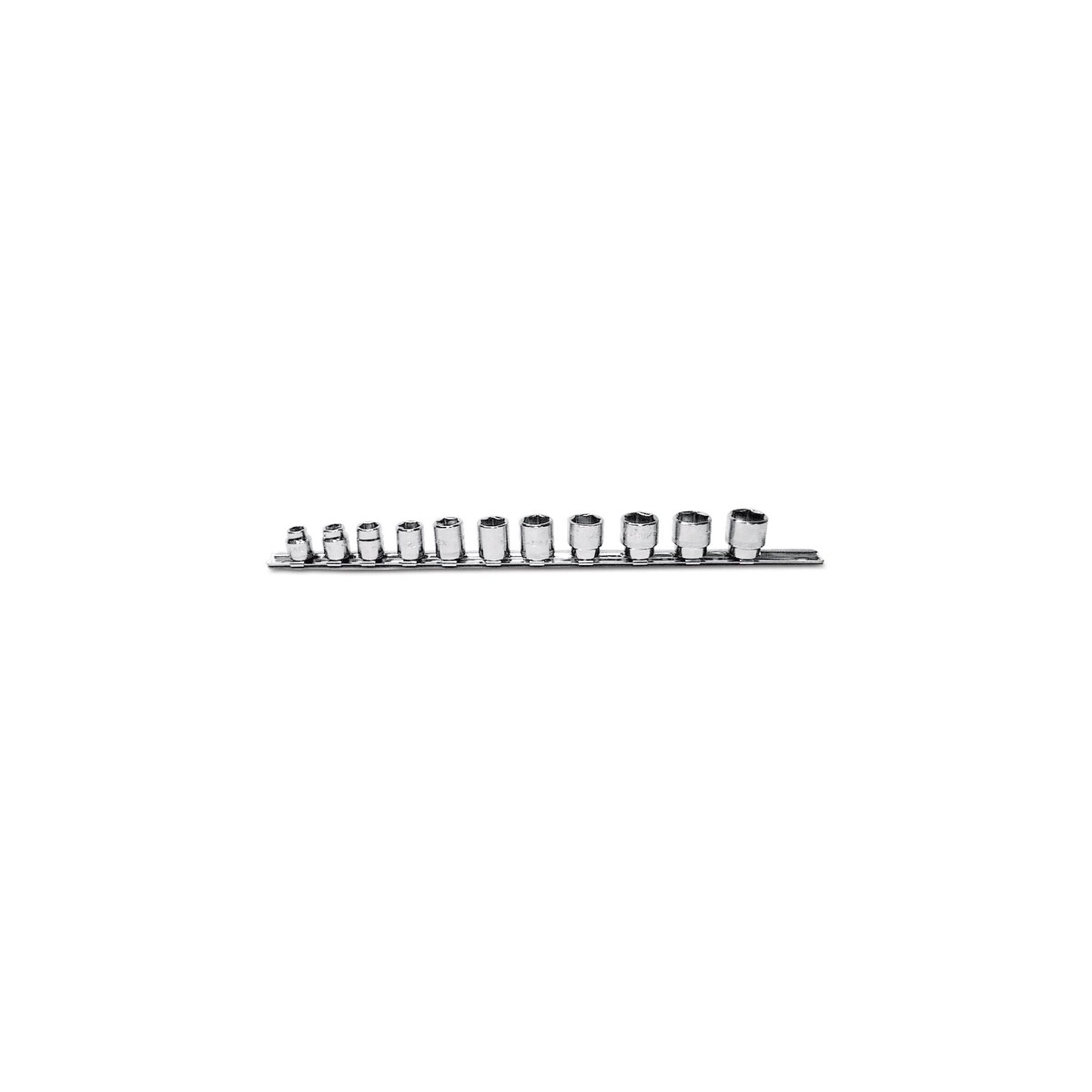 11-PC 38 Drive Metric Super-Short Socket Set - 6-PT