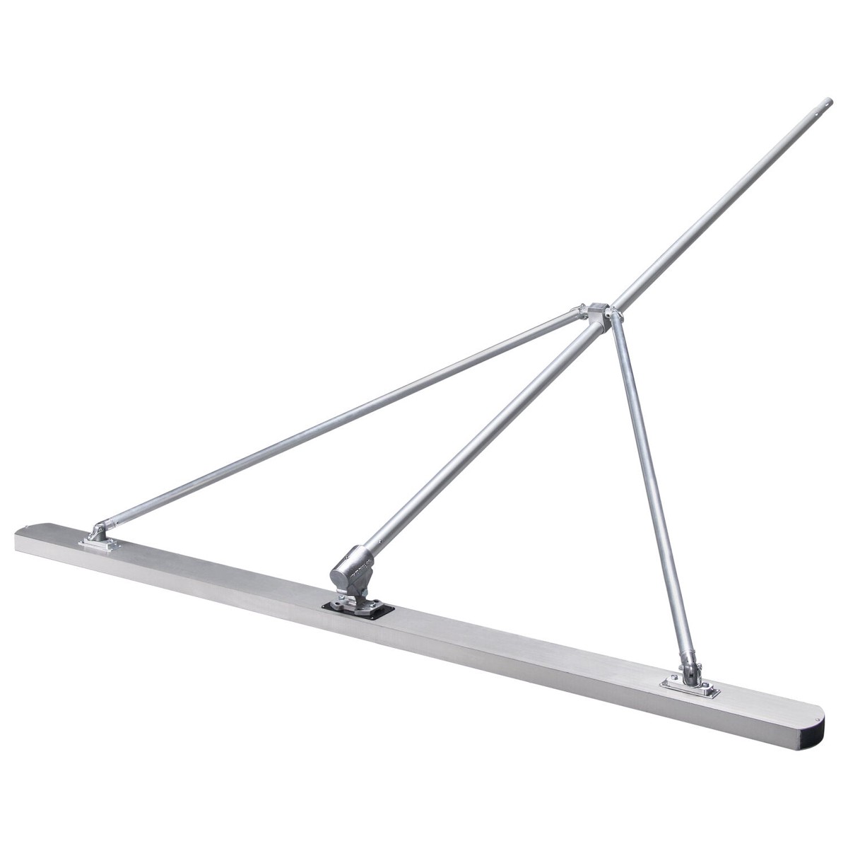 Kraft Tool CC718 10x5x2 Round End Magnesium Check Rod with Bracket Braces and Handle