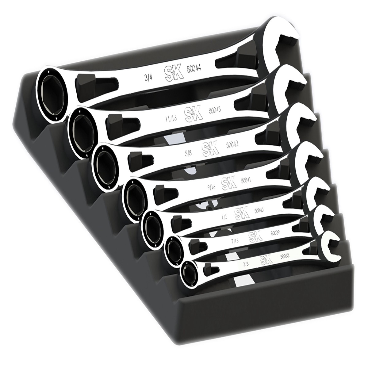 X-Frame 6pt Fractional Combination Wrench Set 7 pcs