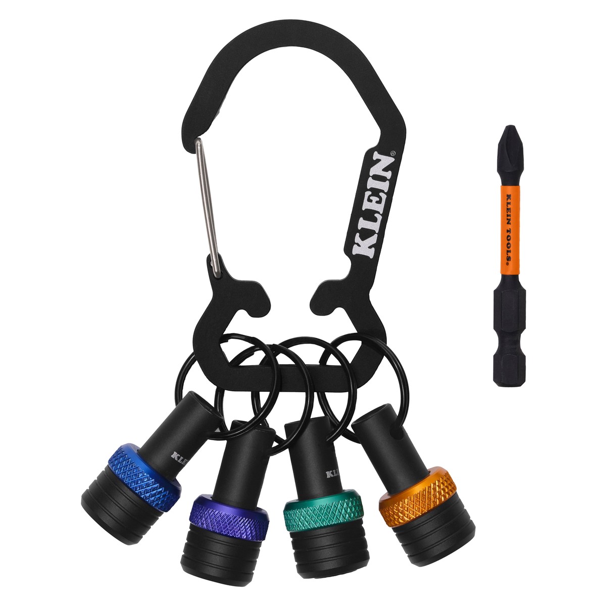 Klein Tools K33850 Bit Holder Keychain Set 5 Pc