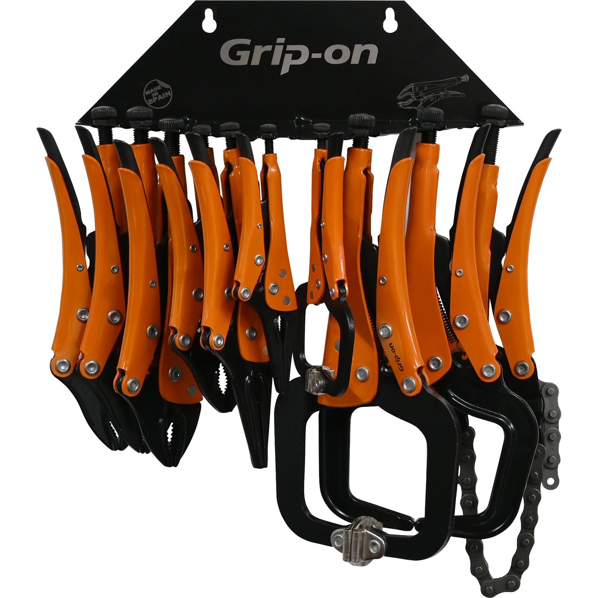 Grip-on 10 Piece General Service Locking Pliers Set