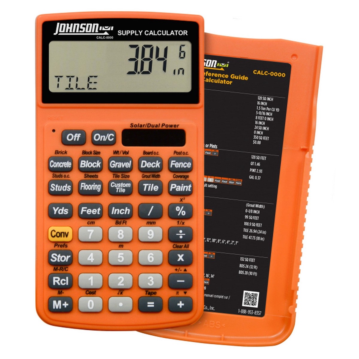 Johnson CALC-0000 Material Estimator Calculator