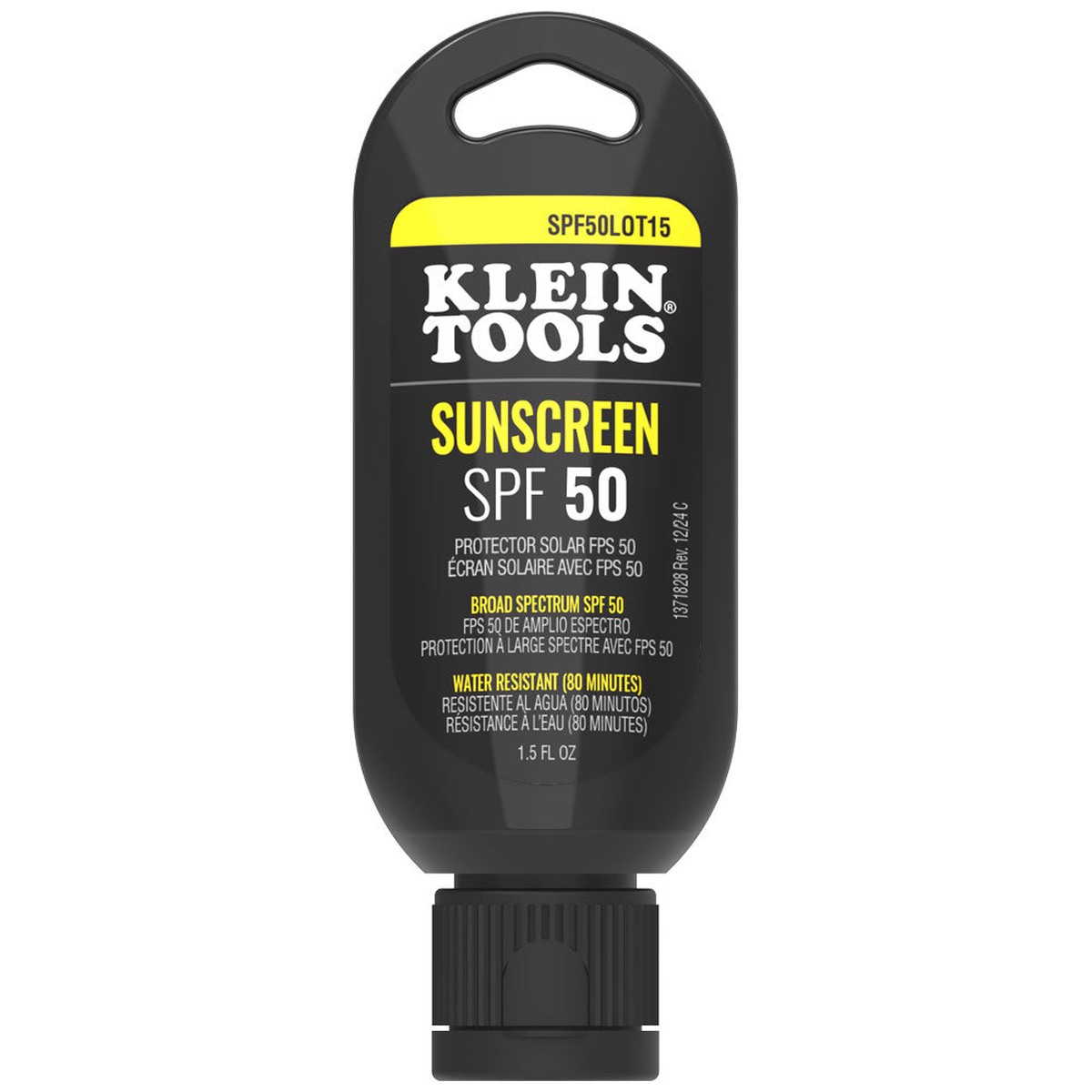 Klein Tools SPF50LOT15 Sunscreen Lotion Broad Spectrum SPF 50 12-Pack