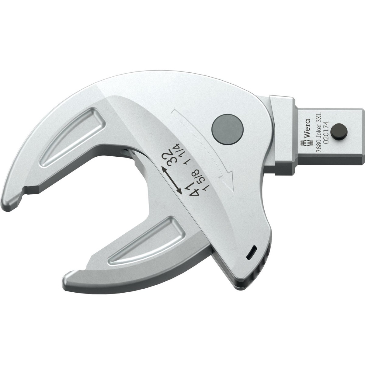 Wera 7880 Joker 3XL Self-Setting Insert Spanner for Wrench Size 32 - 41 mm Mounting 14 x 18 mm