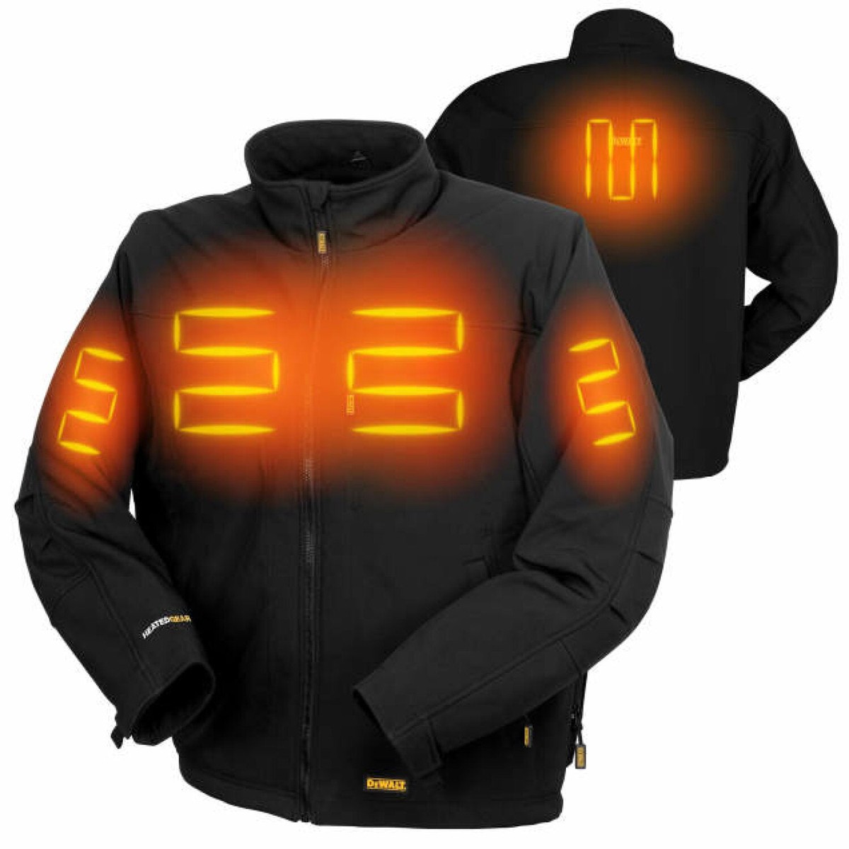 DEWALT DCHJ060AB Mens Heated Soft Shell Jacket Kit - Black
