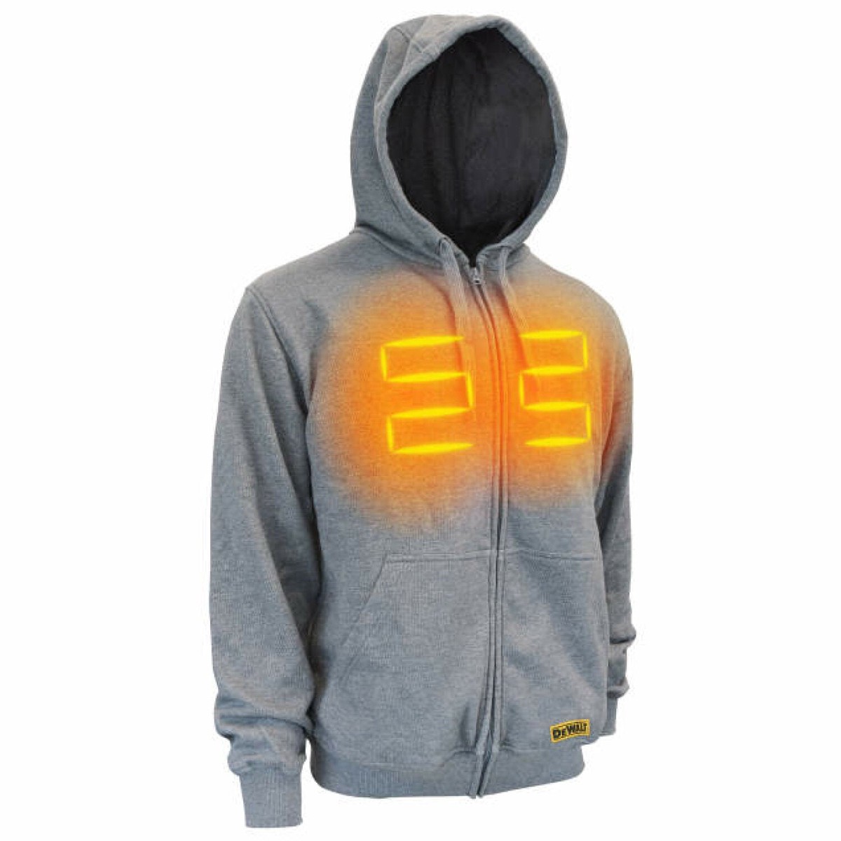 DEWALT DCHJ080 Mens Heated French Terry Cotton Hoodie without Battery - Gray