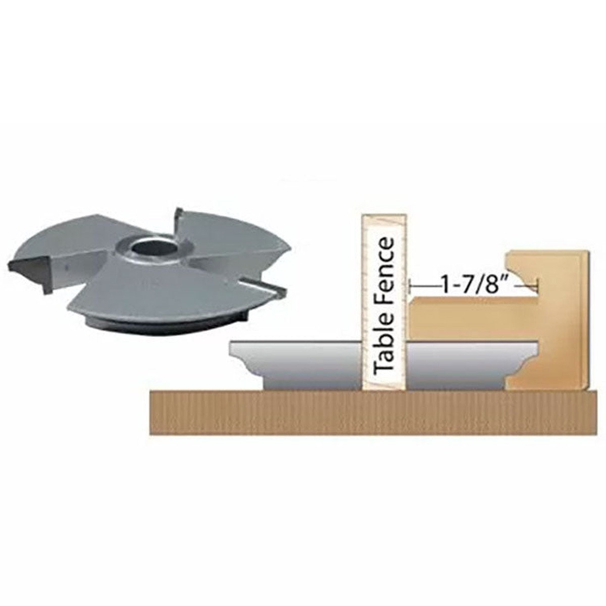 Infinity Tools Extended Tenon Shape-Up Shaper Cutters 34 Bore