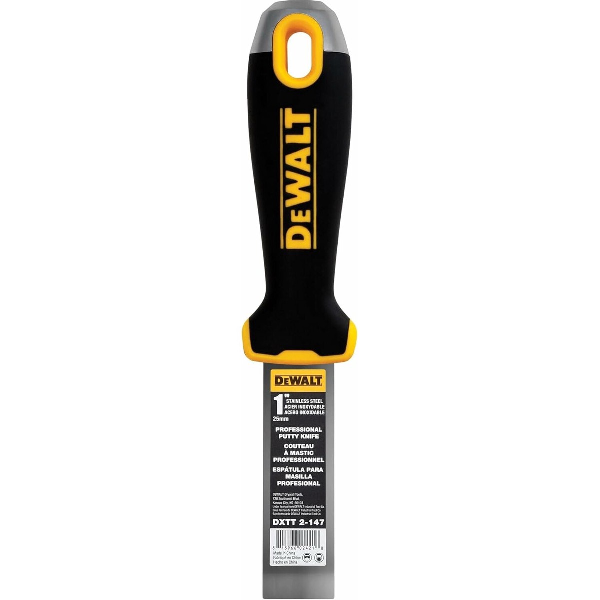 Dewalt DXTT-2-147 1 in Stainless Steel Joint Knife with Soft Grip Handle