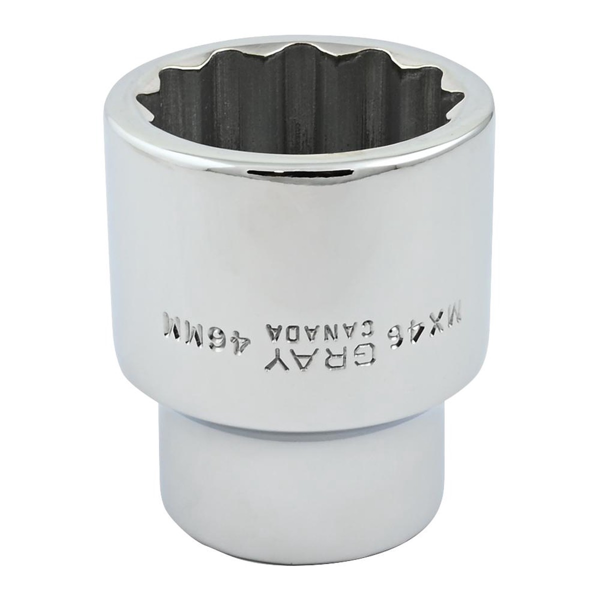 1 Drive 12 Point Metric Standard Length Sockets - Mirror Chrome Finish