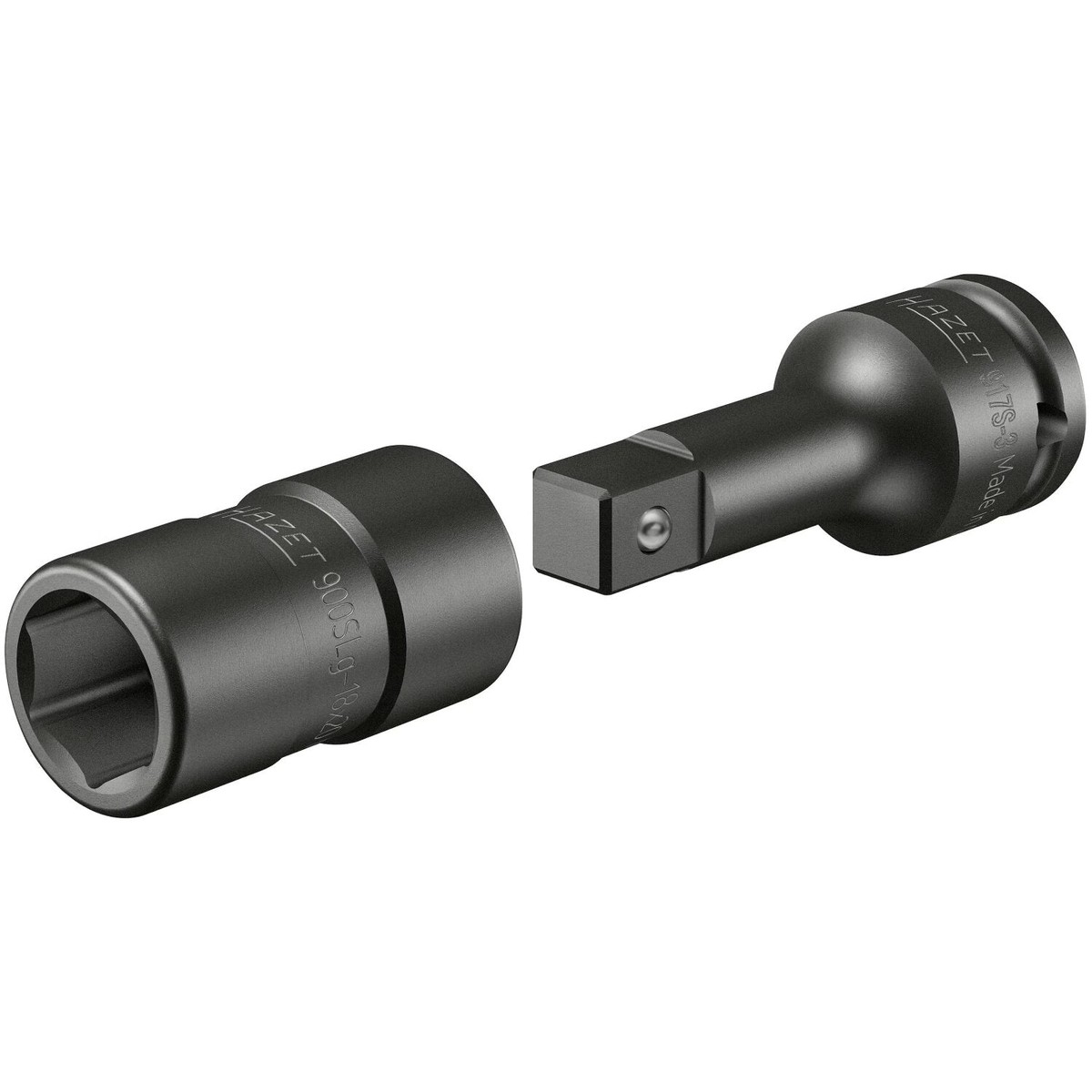 Hazet 900SLG-18 2 12 inch (125 mm) square hollow Socket FORD wheel bolt Outside hexagon traction profile