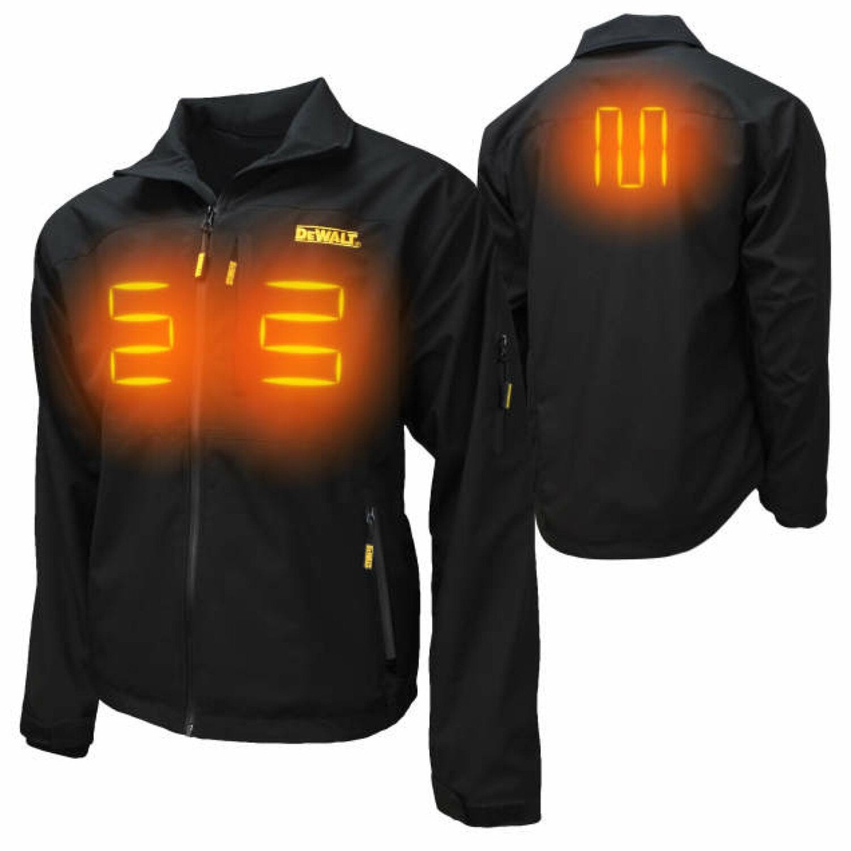 DEWALT DCHJ090B Mens Heated Structured Soft Shell Jacket Kit - Black