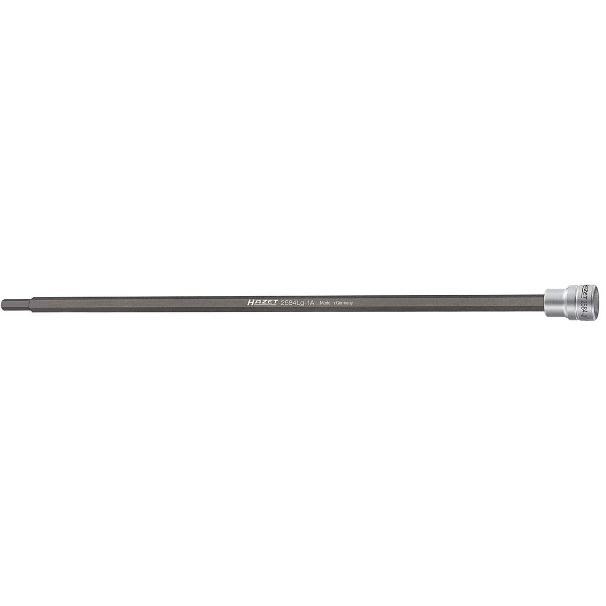 Hazet 2584LG-1A 38 inch (10 mm) Square Hollow Drive Shaft Screwdriver Socket Inside hexagon Profile 6 mm