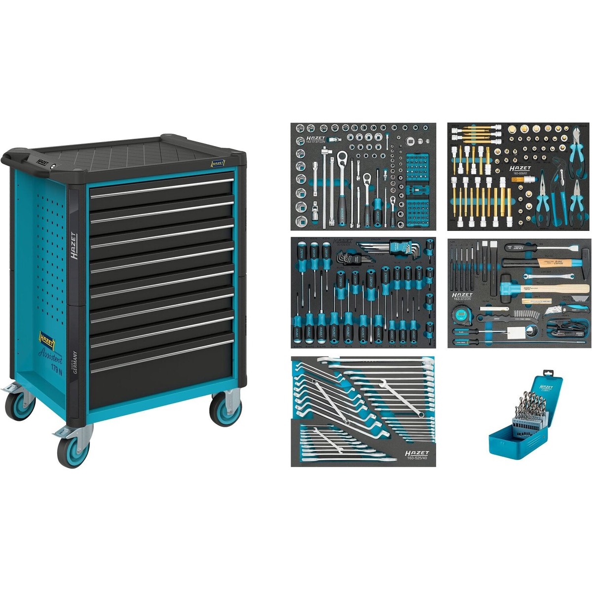 Hazet 179N-8314 Tool trolley 314-pieces 8 Drawers total