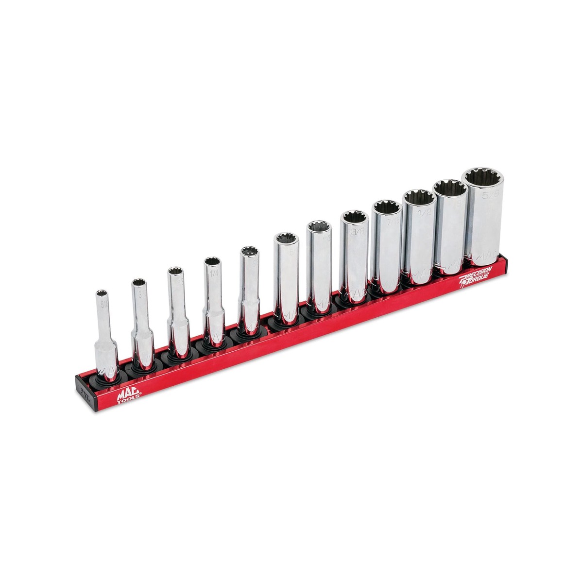 12-PC 14 Drive SAE Deep Spline Socket Set