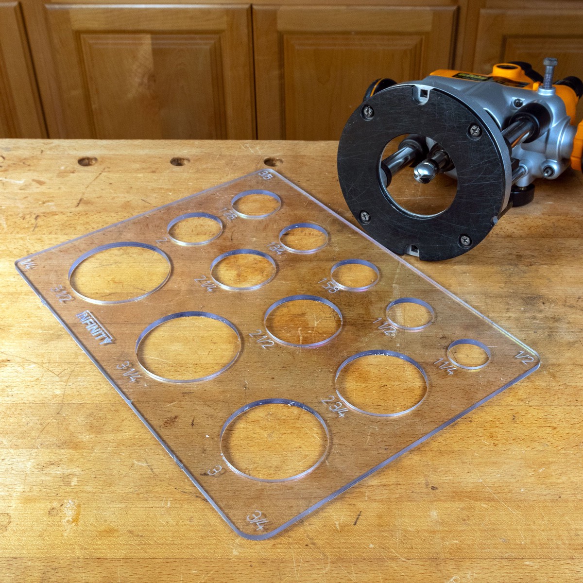 Infinity Tools Circle Radius Cutting Template