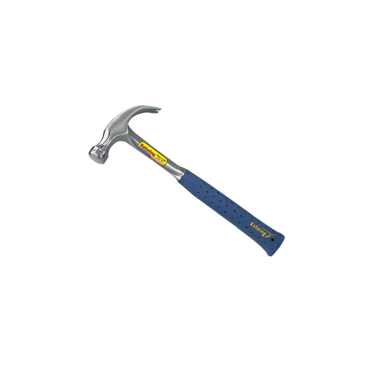 Estwing Hammer 16oz Curved Claw Smooth Face - Blue Nylon Grip
