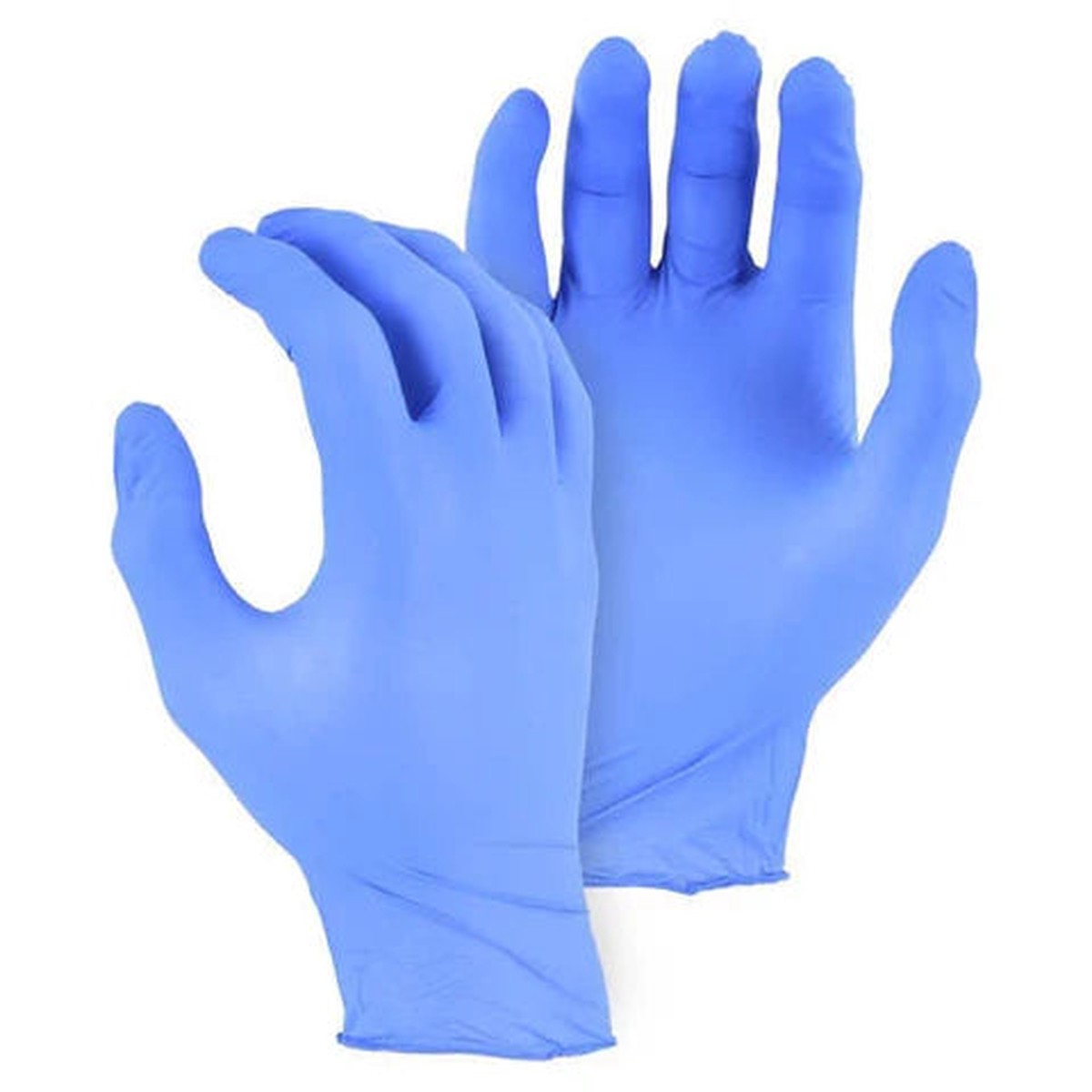 Majestic 327210 Disposable Exam Grade Nitrile Glove Powder-Free Large